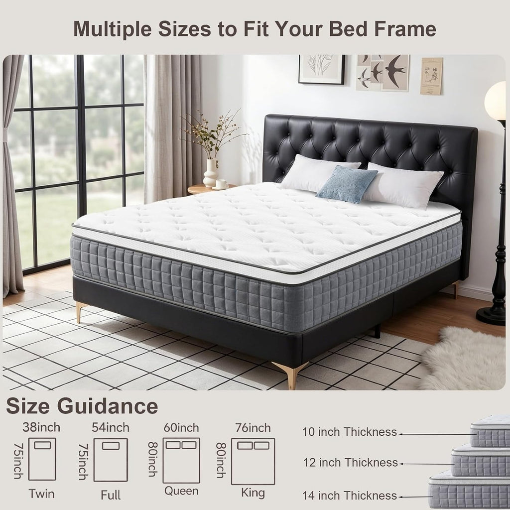 Pressure Relief Hybrid Spring Mattress