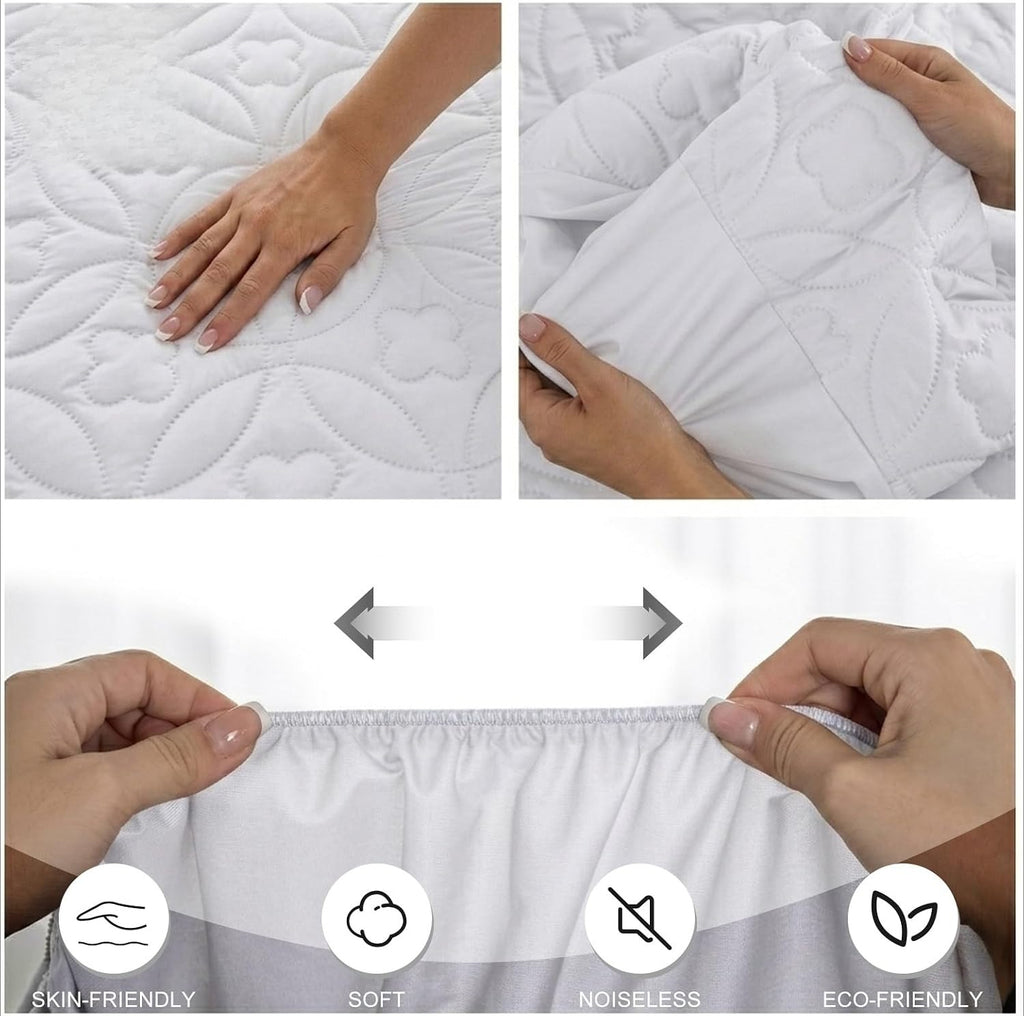 Soft Noiseless Waterproof Mattress Protector