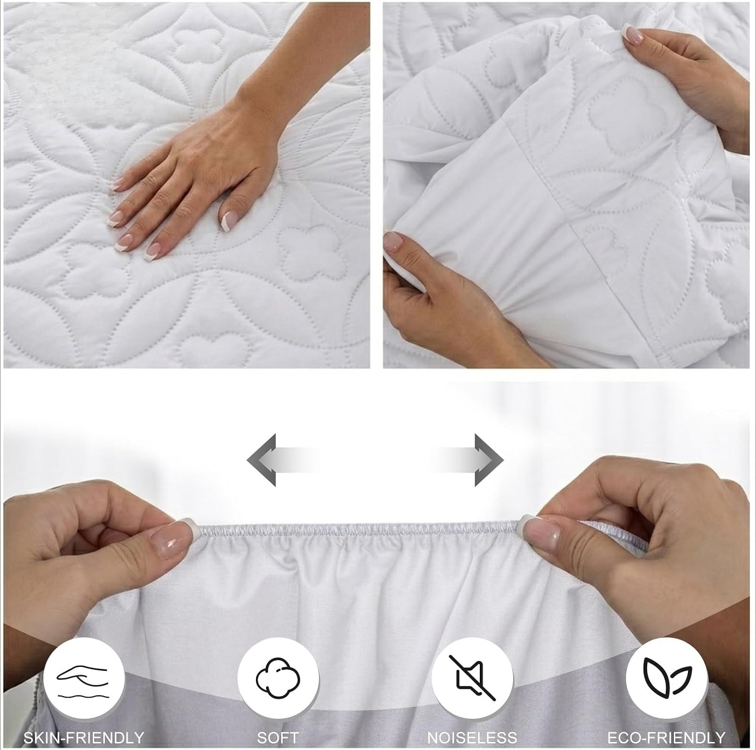 Soft Noiseless Waterproof Mattress Protector