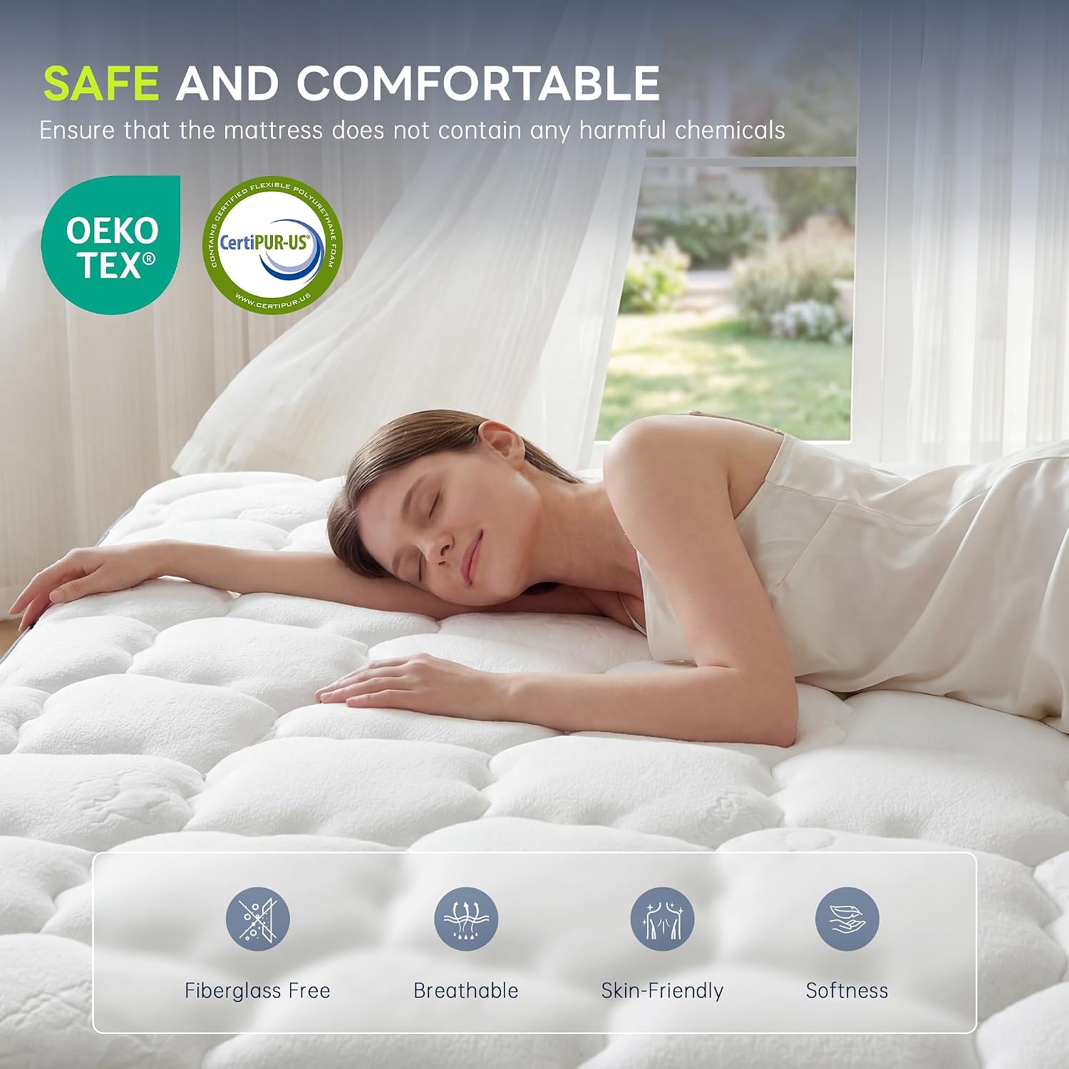 Zoned Hybrid Pressure Relief Mattress