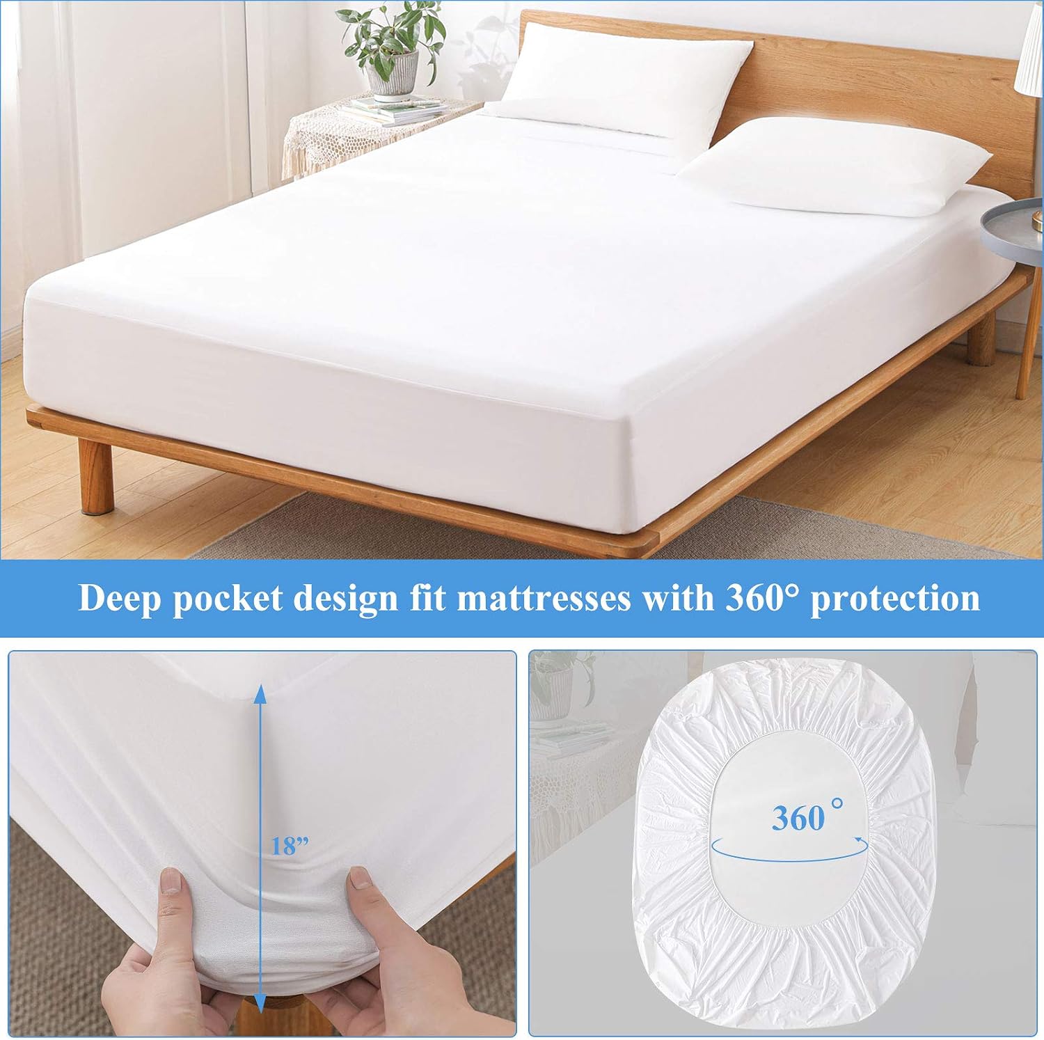 Breathable Noiseless Mattress Cover