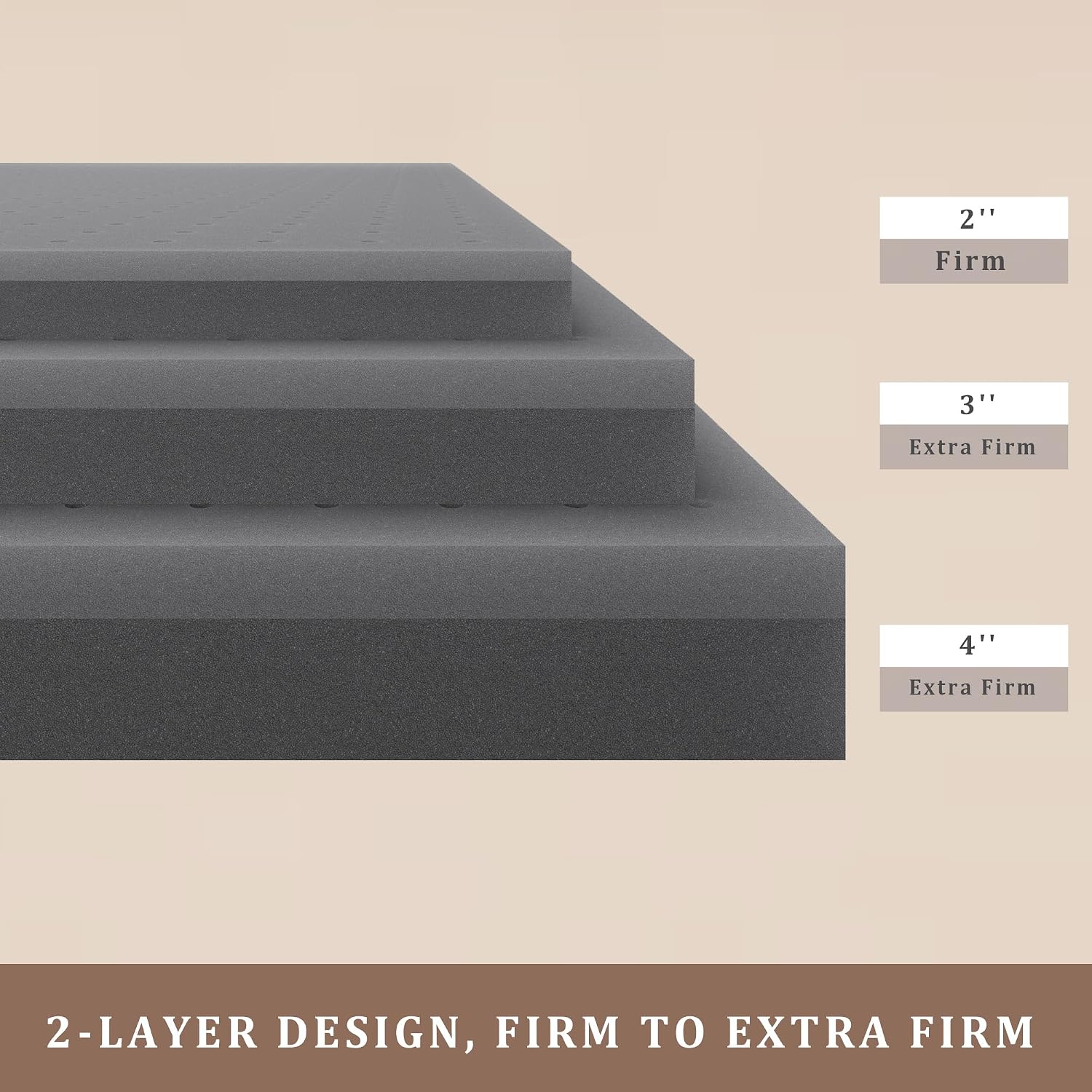 Extra Firm Cooling Foam Topper