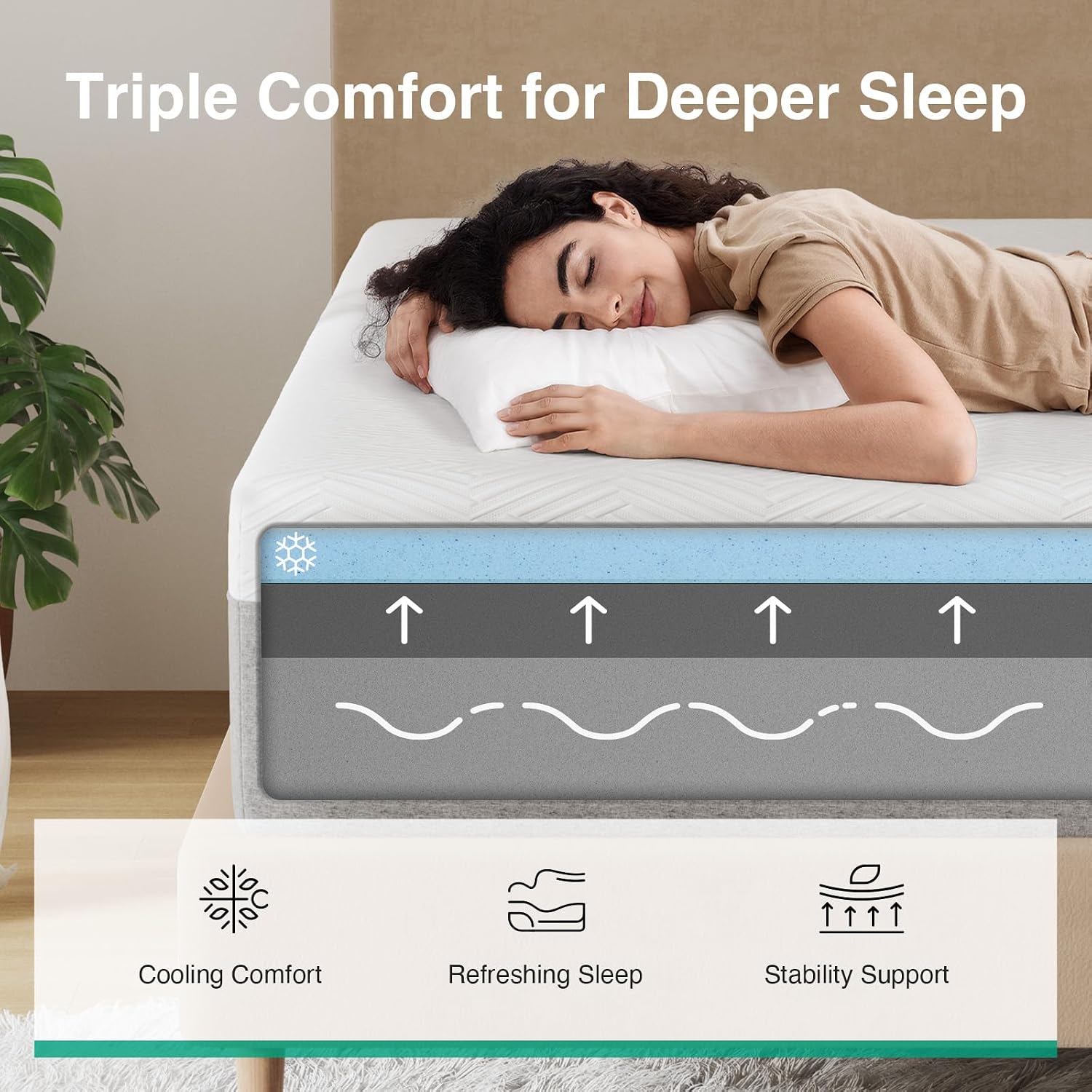 Cool Gel Pressure Relief Mattress