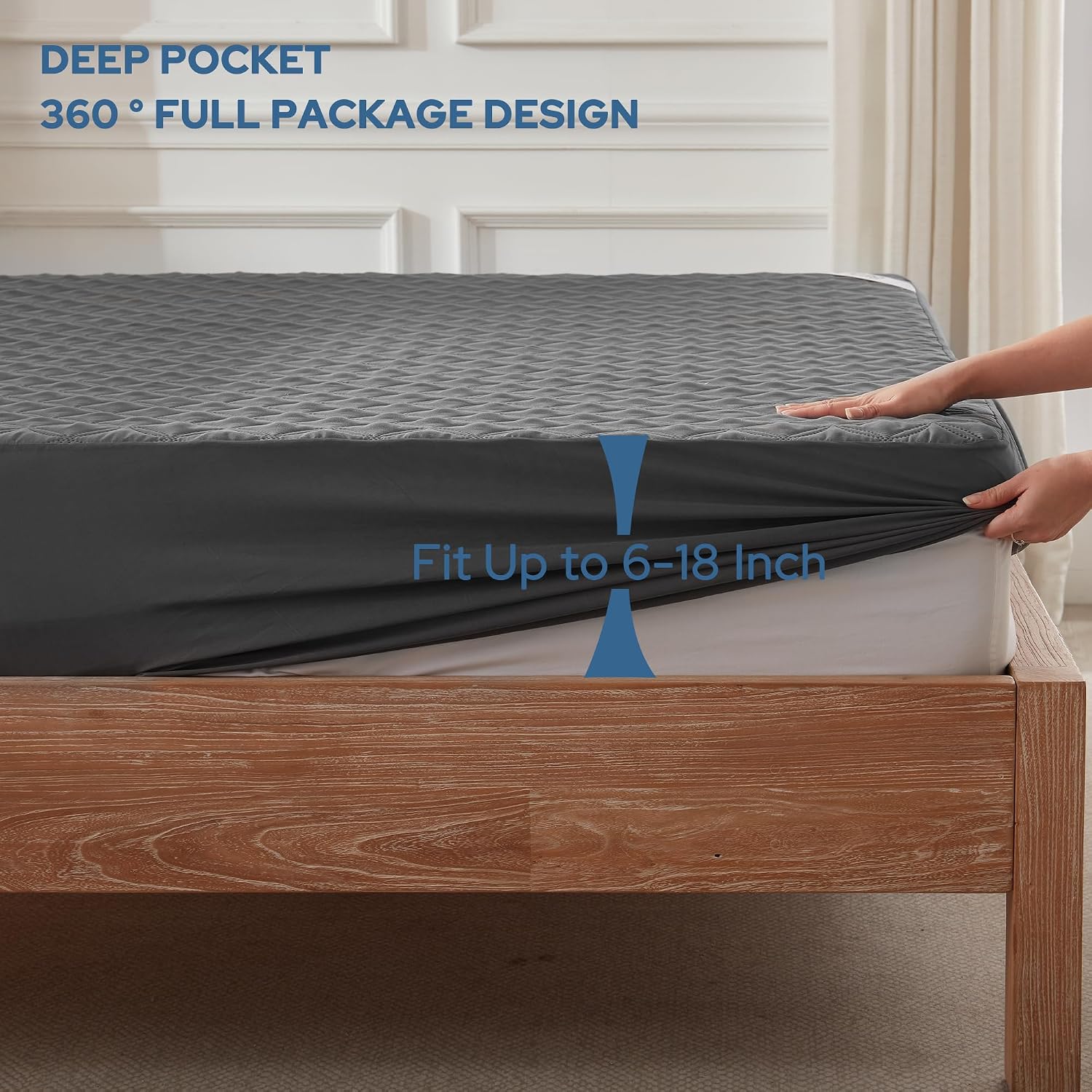 Soft Waterproof Noiseless Mattress Protector
