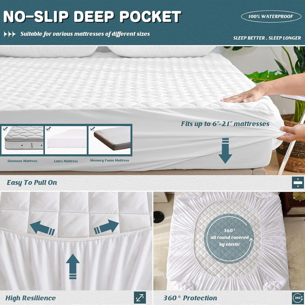 Quilted Waterproof Mattress Protector