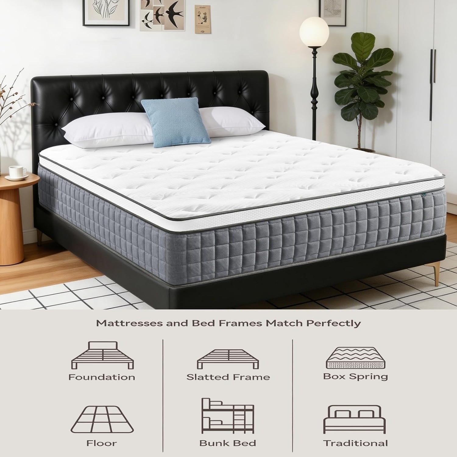 Pressure Relief Hybrid Spring Mattress